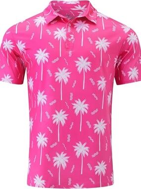 NWOT Mens Polo Shirts Short Sleeve Dry Fit Moisture Wicking